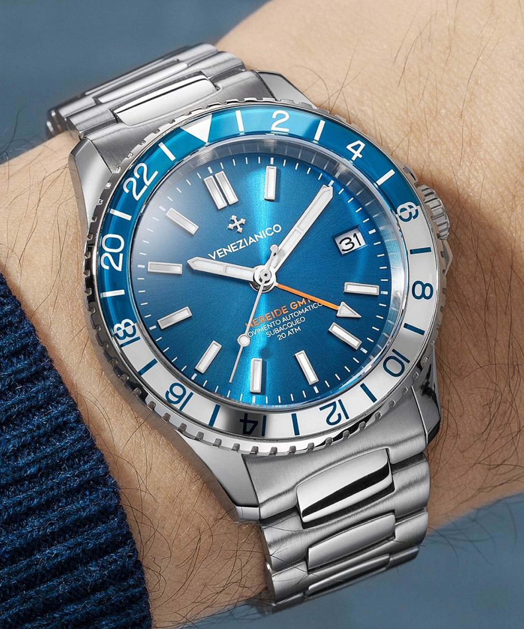 Venezianico 3521502C - Ceas Nereide GMT • Eceasuri.ro