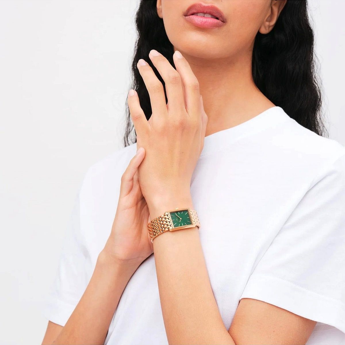 Ceas dama Daniel Wellington Bound 9-Link Emerald Sunray 22