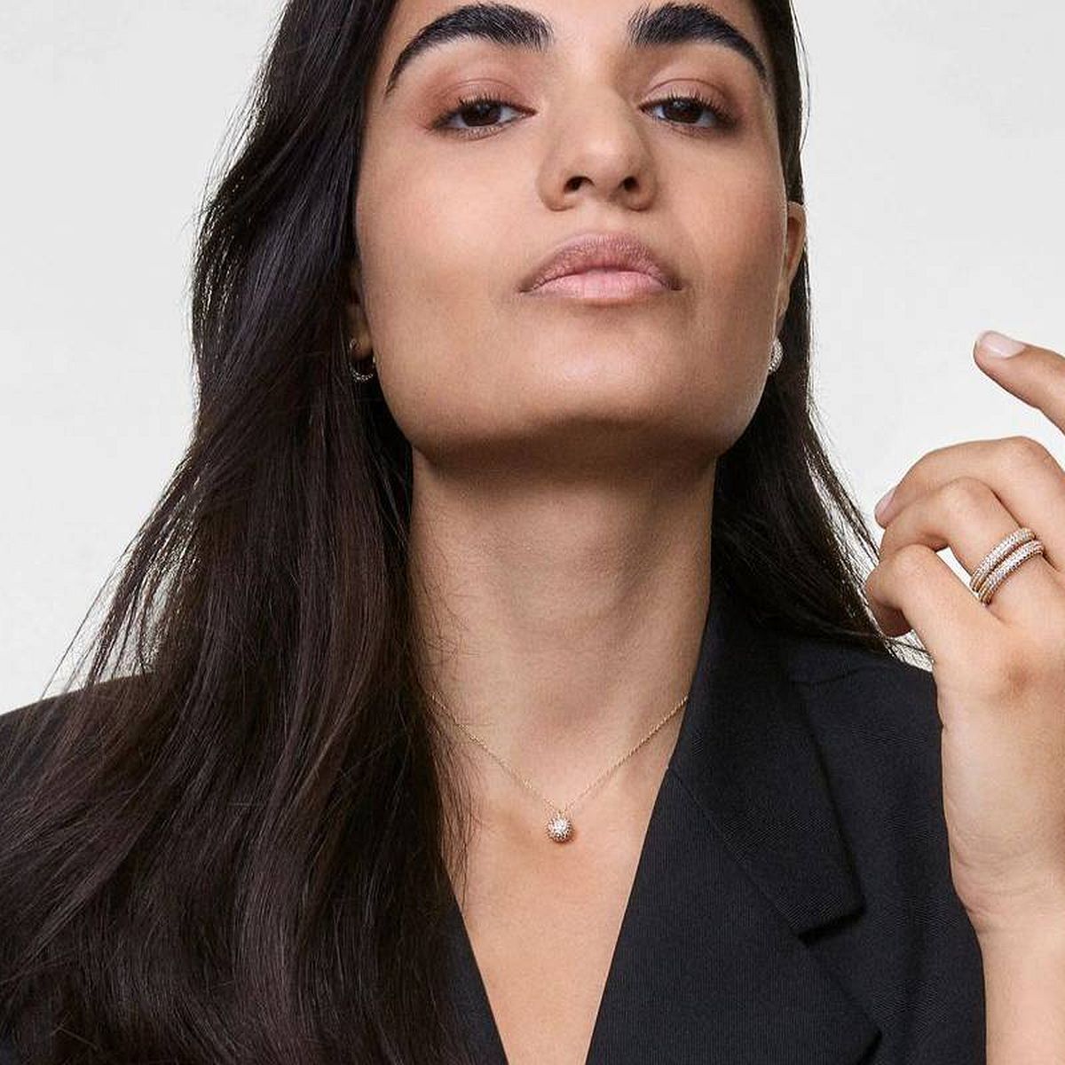Colier Daniel Wellington Pavé Crystal Pendant Gold