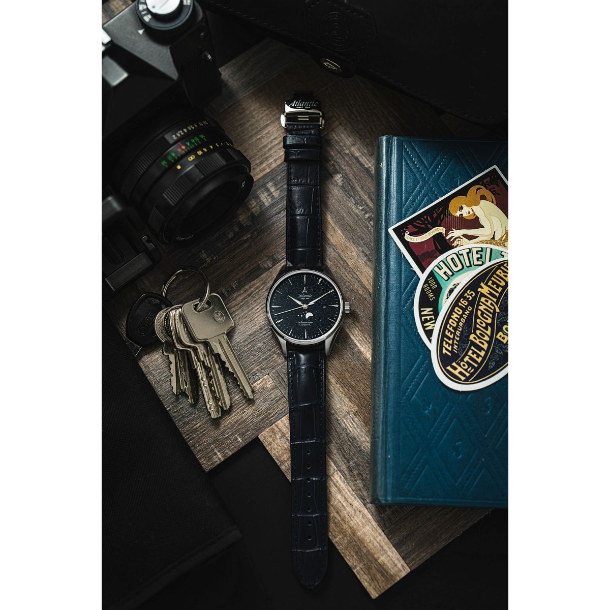 Ceas barbatesc Atlantic Worldmaster Nightsky Moonphase Automatic