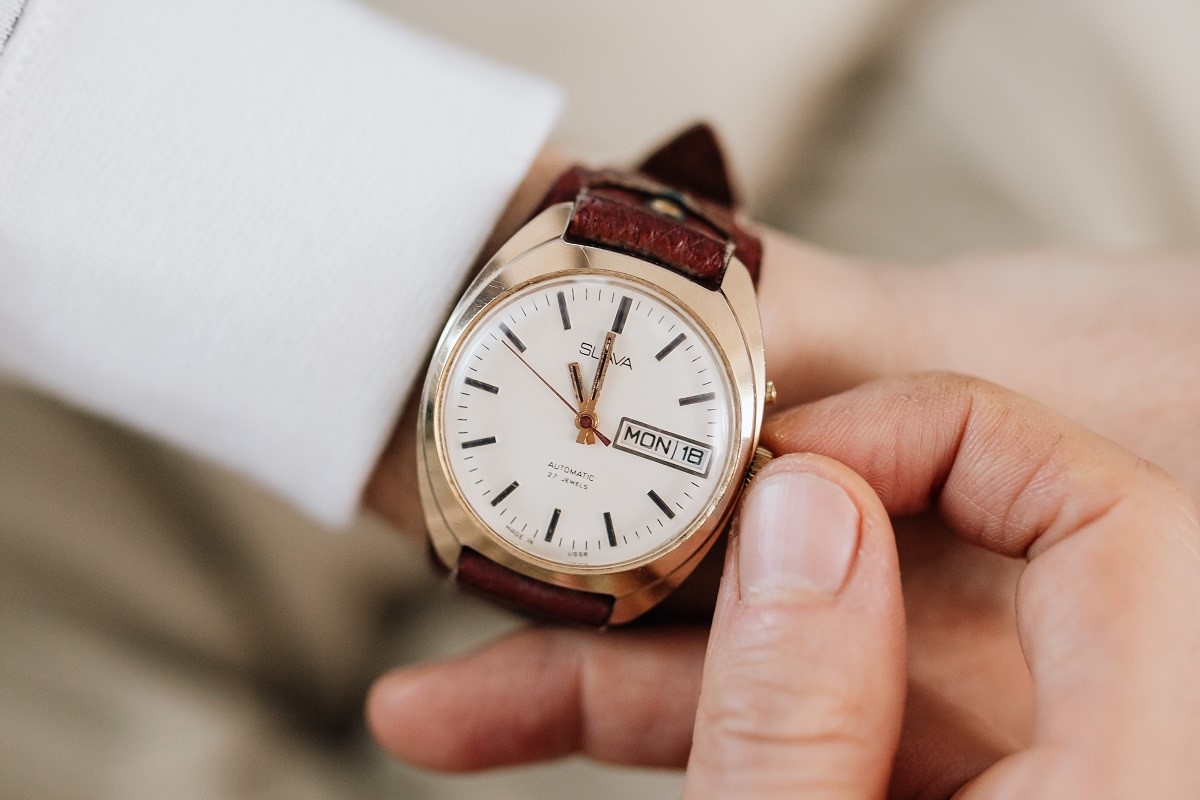 Ceas de mână pentru bărbați cu funcție Day Date