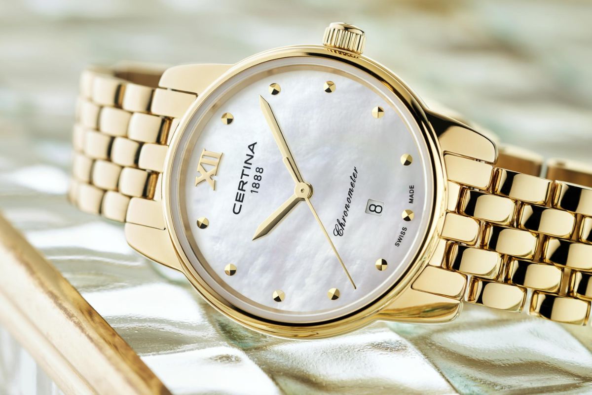 Zegarek na dzień matki złota Certina DS-8 Lady C033.051.33.118.00 