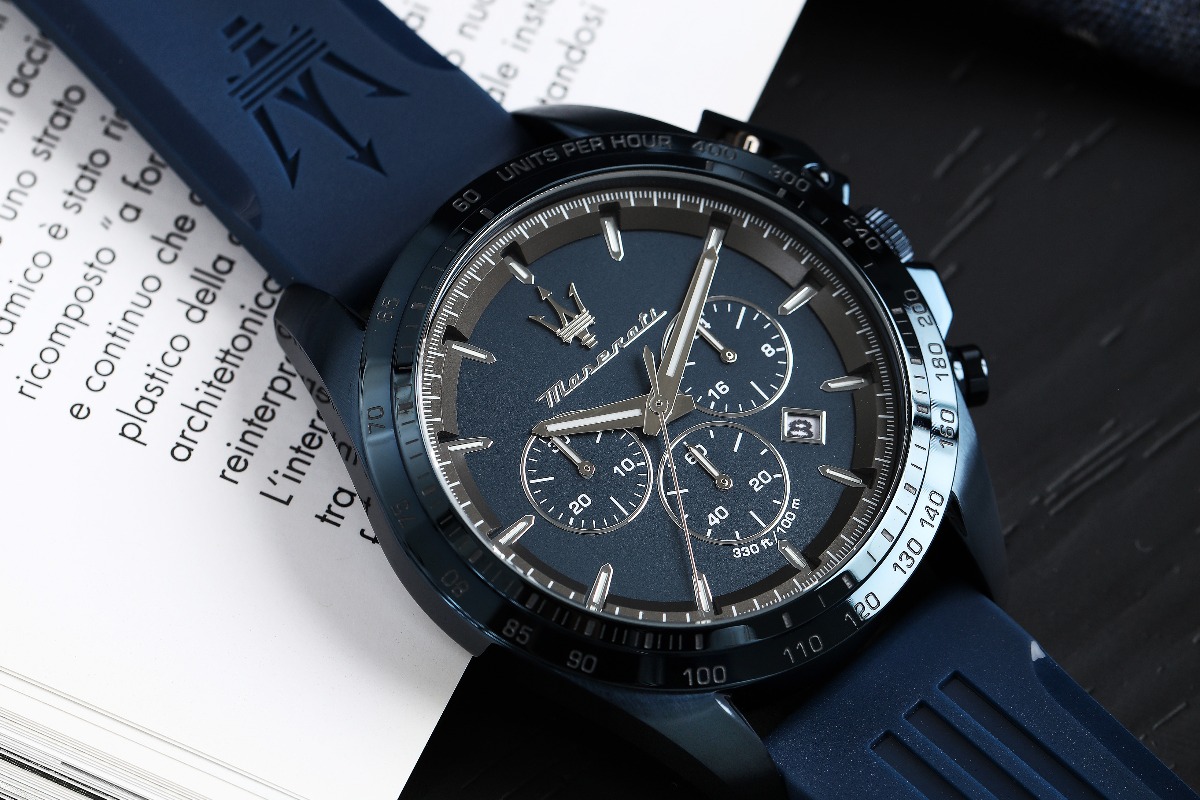 Ceas Maserati Traguardo Chronograph Blue Edition