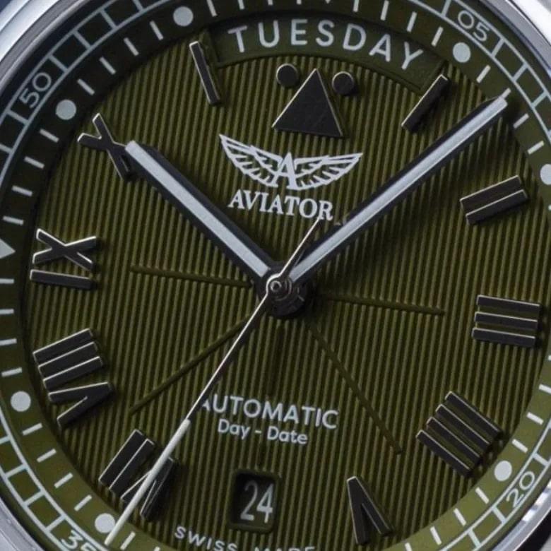 Zegarek Aviator V.3.35.0.276.4 - Datownik Day Date
