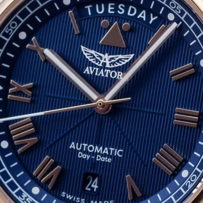 Zegarek Aviator V.3.35.2.277.4 - Datownik Day Date