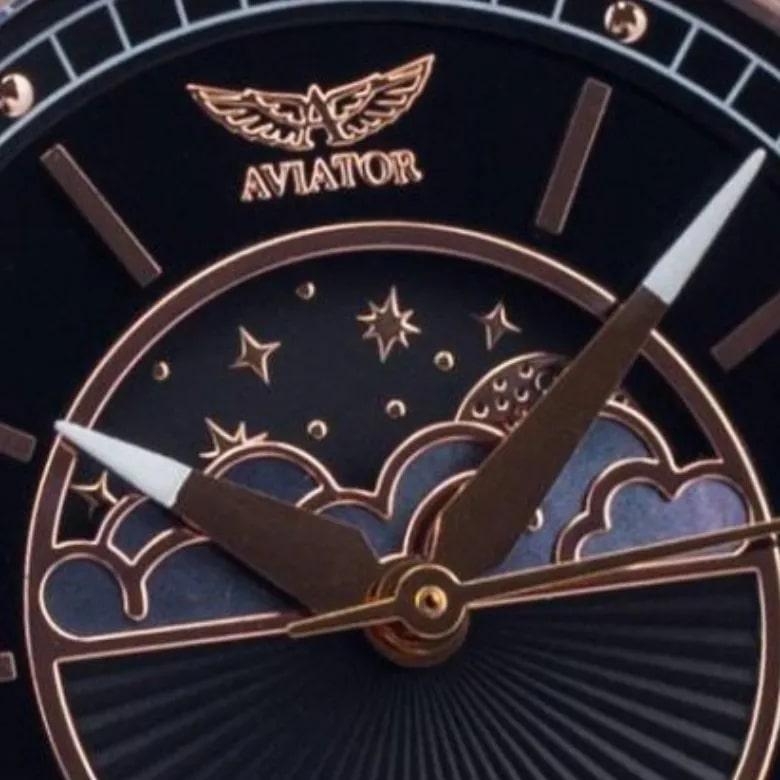Ceas de aviator V.1.33.2.253.4 - Indicator de fază lunară