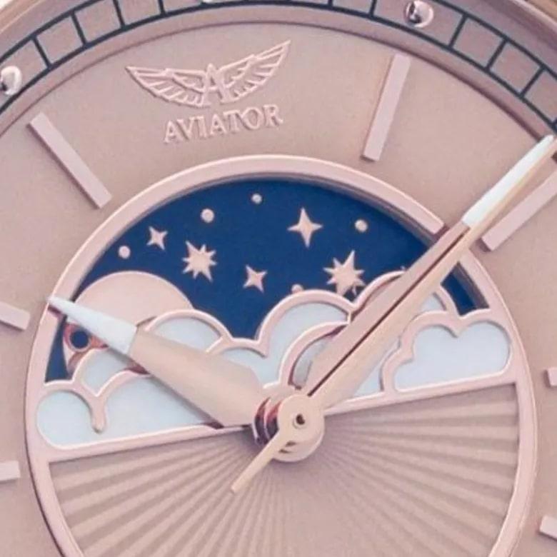 Ceas de aviator V.1.33.2.260.4 - Indicator de fază lunară