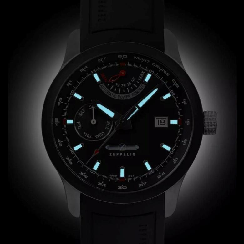 Ceas Zeppelin 7262-2 - Acoperire luminescentă 
