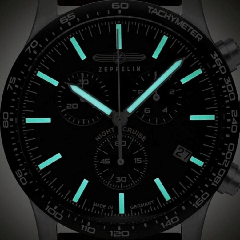 Zegarek Zeppelin 7296-2 - tehnologie Super-LumiNova
