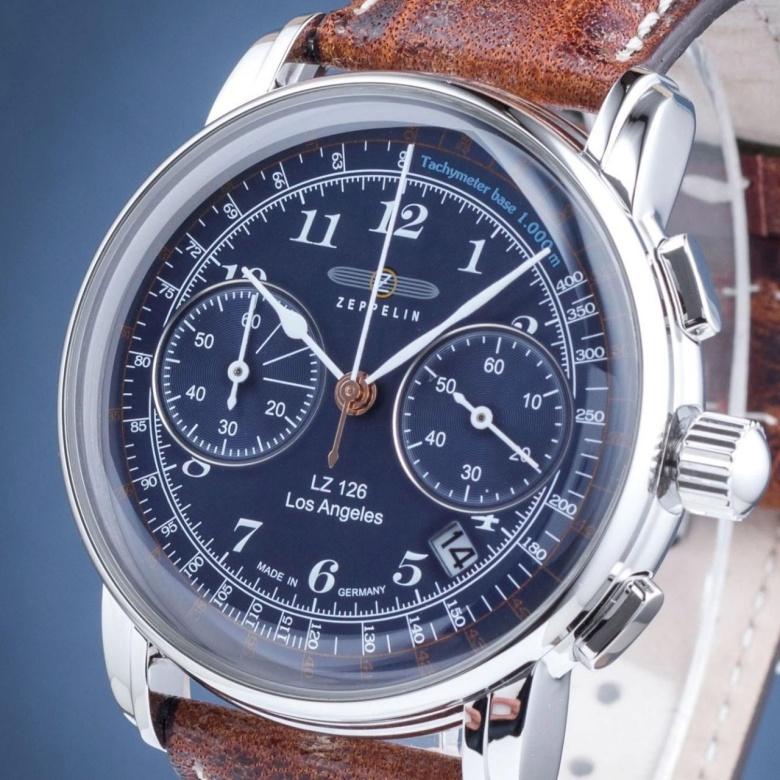 Zegarek Zeppelin 7614-3 - Tarcza