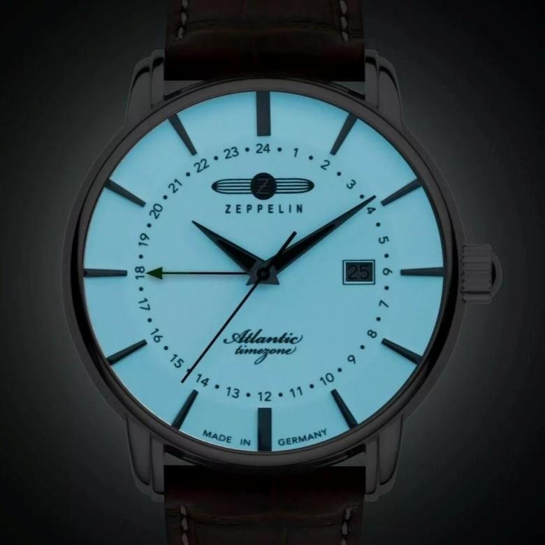 Zegarek Zeppelin 8442-5 - tehnologie Super-LumiNova