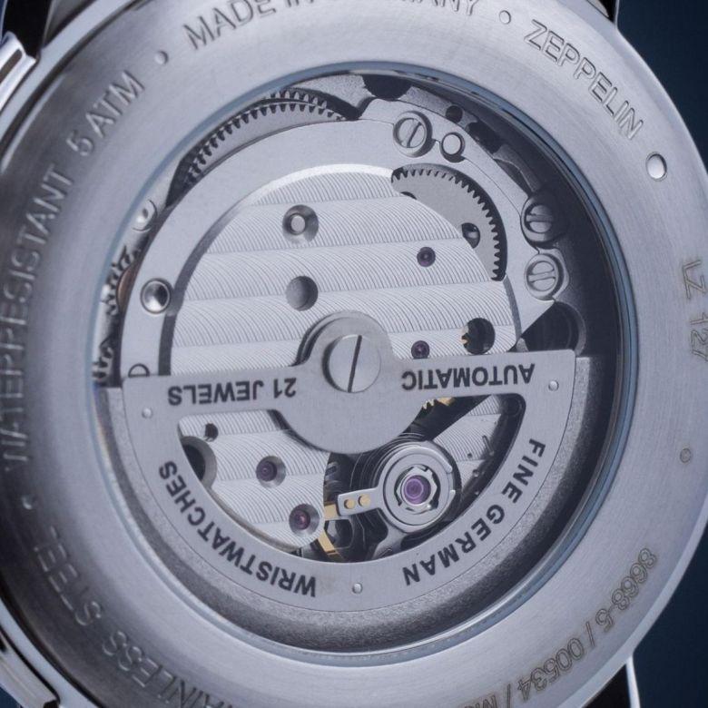 Zegarek Zeppelin 8668-5 - Transparentny dekiel