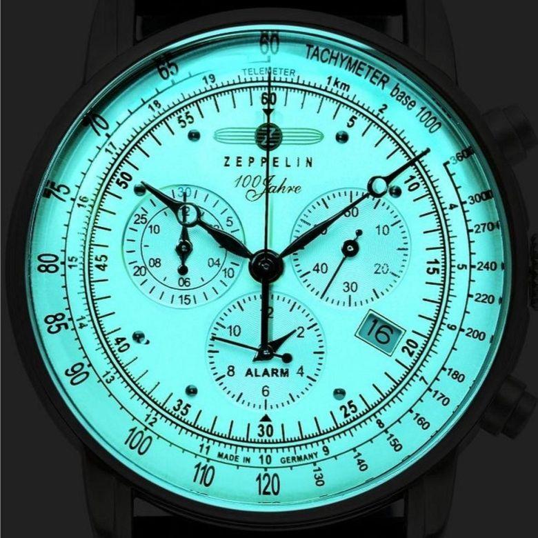 Zegarek Zeppelin 8680-3 - tehnologie Super-LumiNova