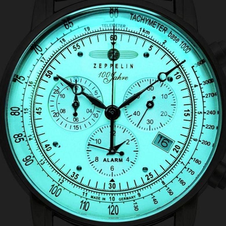 Zegarek Zeppelin 8680M-3 - tehnologie Super-LumiNova
